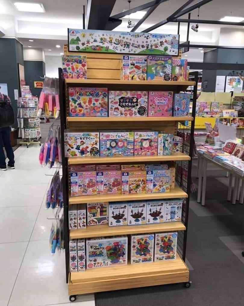 スチール棚木目転写